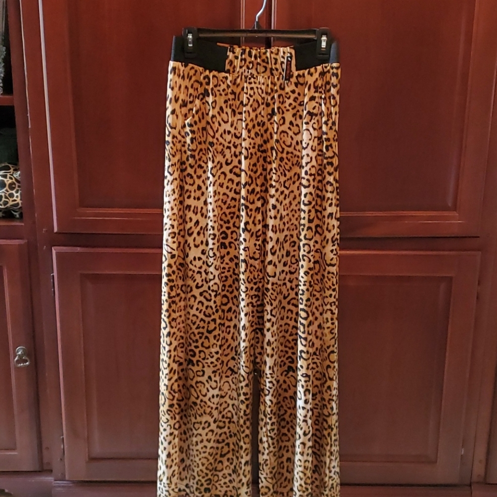 New Animal Print Palazzo Pants
